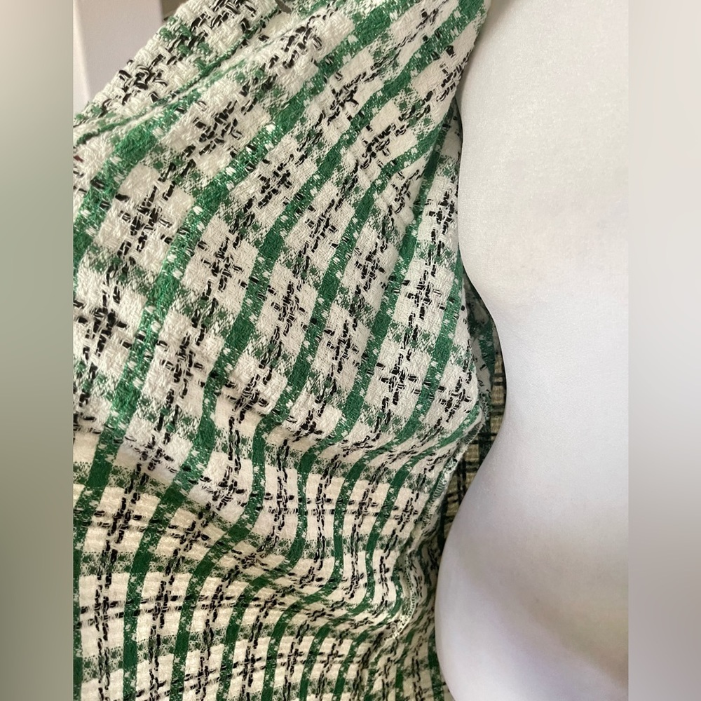 Clueless Preppy Kelley Green Tweed Shacket - Picture 5 of 7